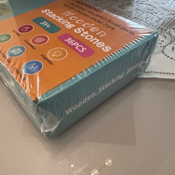 BRAND NEW WOODEN STACKING STONES BESTAMTOY - Picture 2 of 4